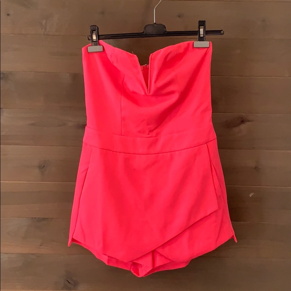 Jella Couture Strapless Skort Romper